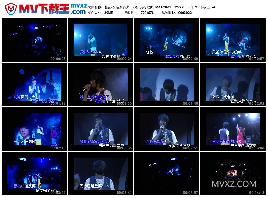 苍茫-爱渐渐消失_国语_流行歌曲_MA103974